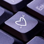 Heart and Arrow Symbol on computer key
